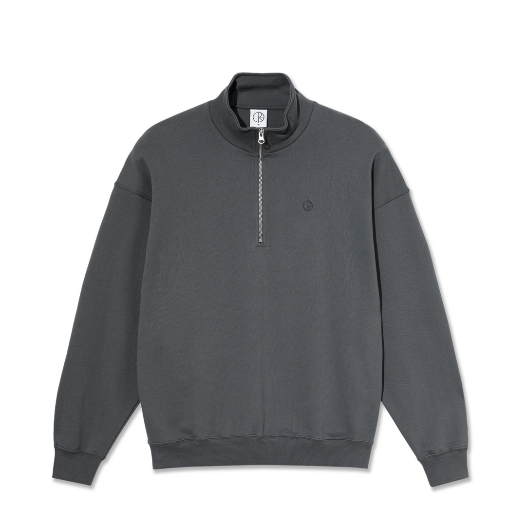 Frank Half Zip Sweatshirt Graphite Polar Skate Co