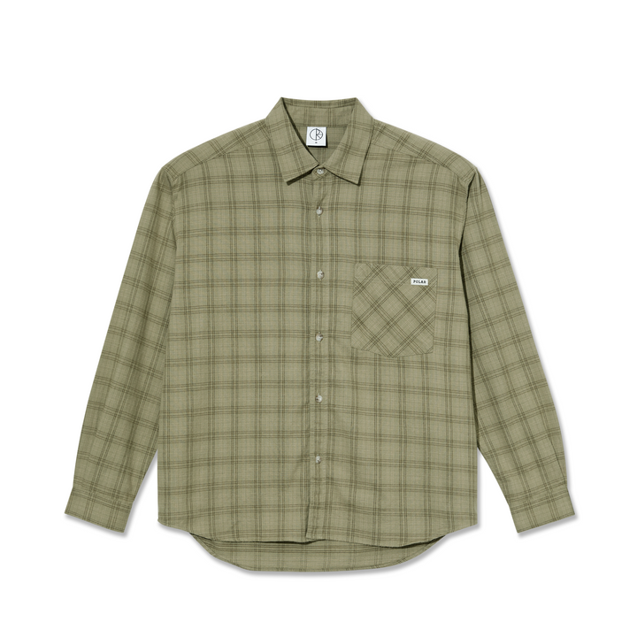 Mitchell LS Shirt | Flannel - Green / Beige