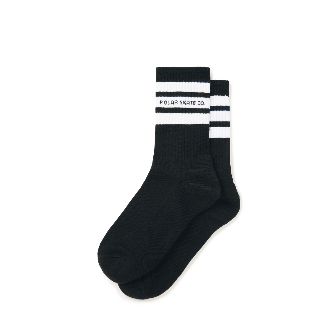 Rib Socks | Fat Stripe - Black – Polar Skate Co. Rib Socks | Fat Stripe - Black – Polar Skate Co.