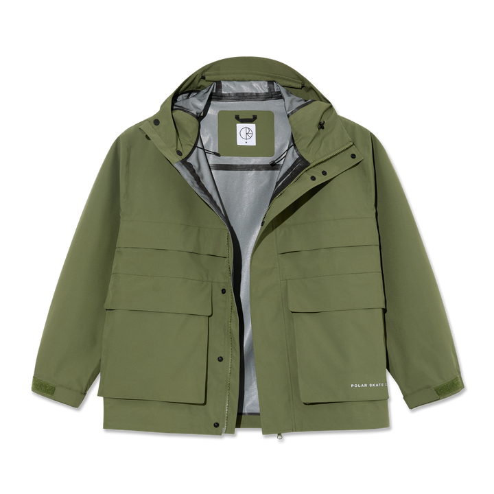 Cargo Shell Jacket - Moss Green