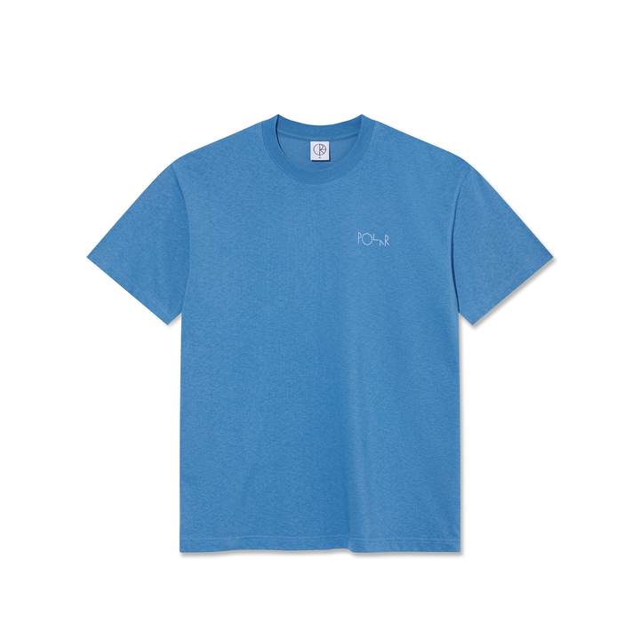 Contrast Tee | Stroke Logo - French Blue