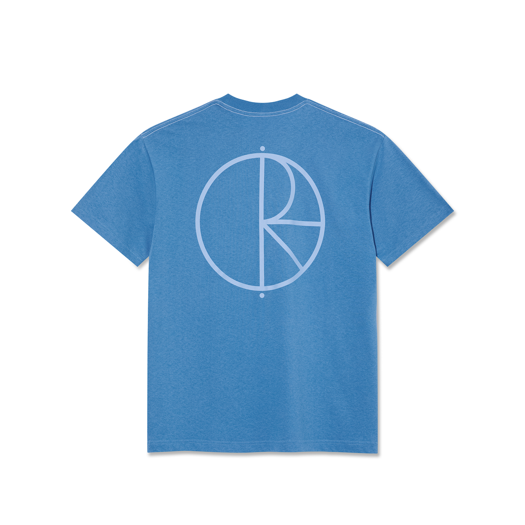 Contrast Tee | Stroke Logo - French Blue