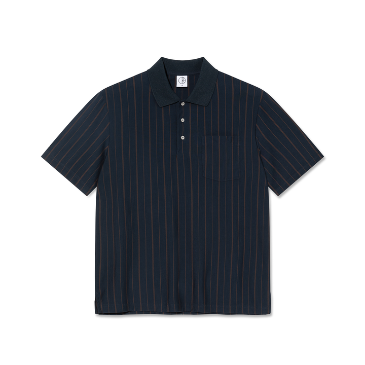 Fancy Polo Shirt - Navy / Brown