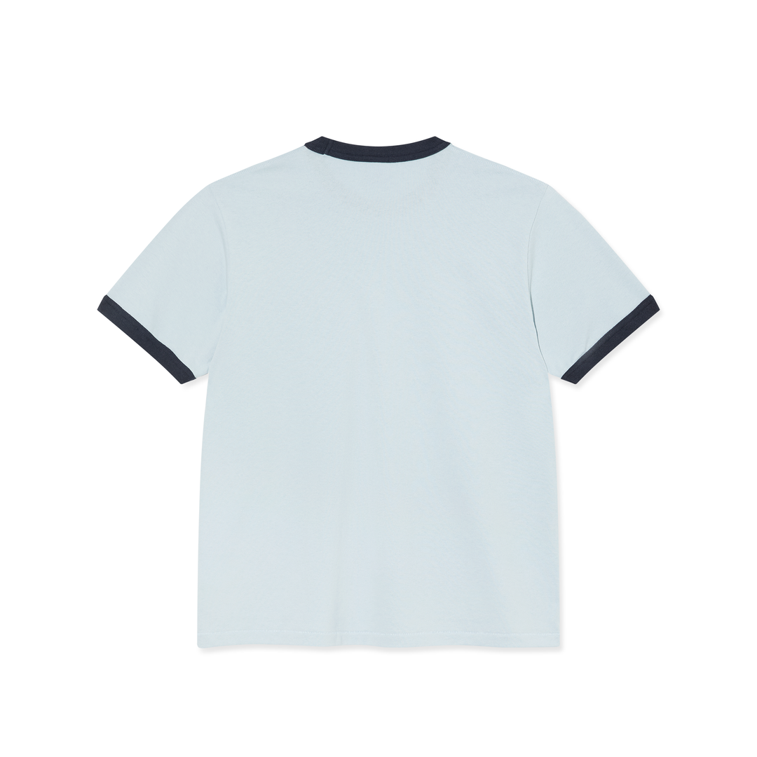 Ringer Tee - Light Blue / Navy