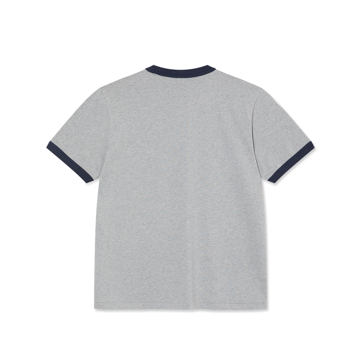 Ringer Tee - Heather Grey / Navy