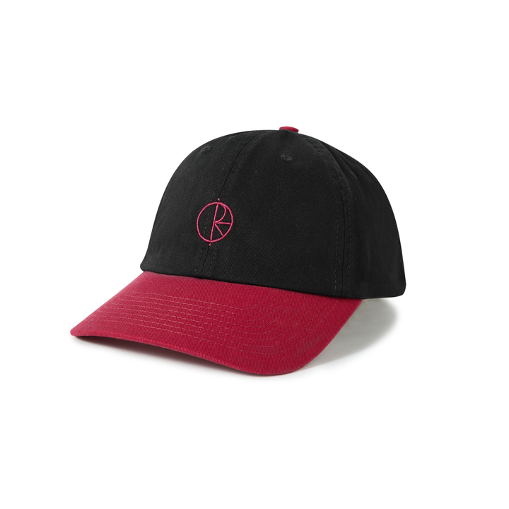 Sai Cap | Stroke Logo - Black / Redcurrant