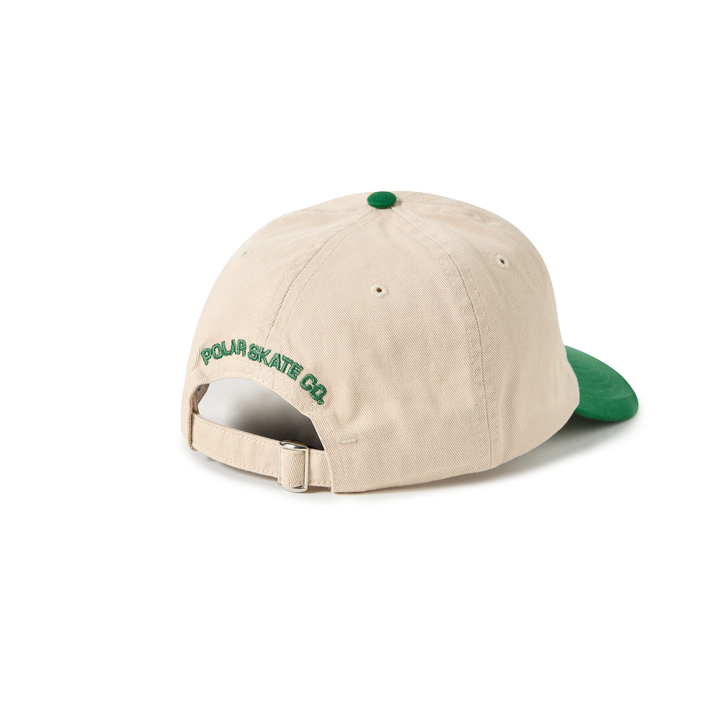 Sai Cap | Stroke Logo - Ecru / Green