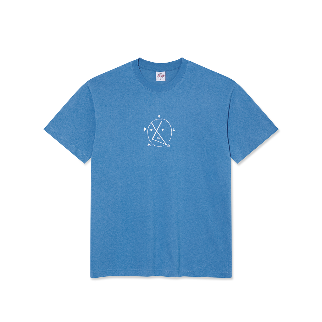 【POLAR SKATE CO】 Yoga Trippin' Tee [Oxford Blue] Polar Skate Co. Yoga Trippin Tee size Small | People Skate