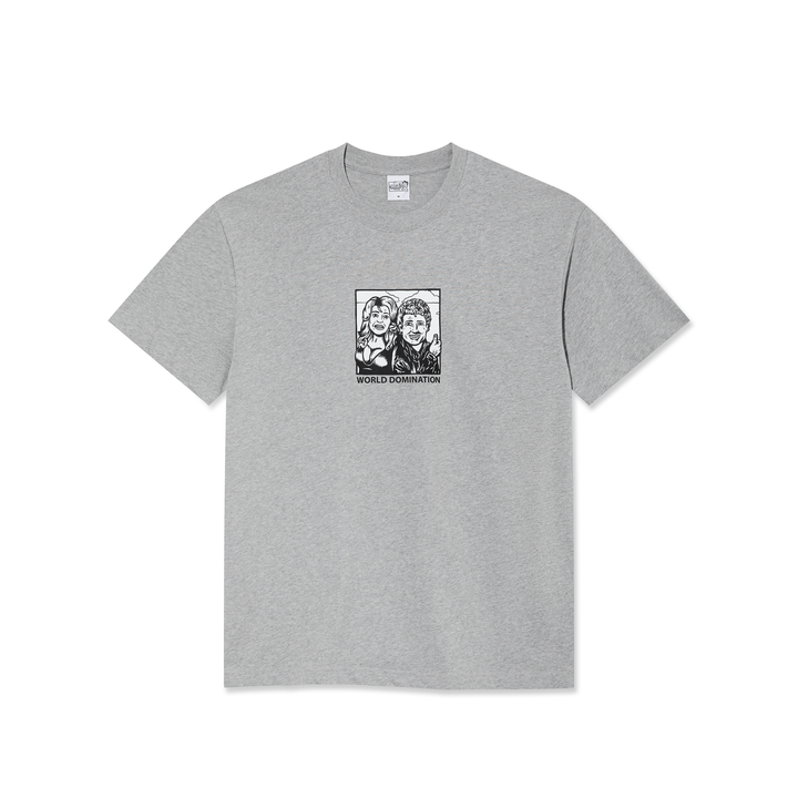 Tee | World Domination - Heather Grey