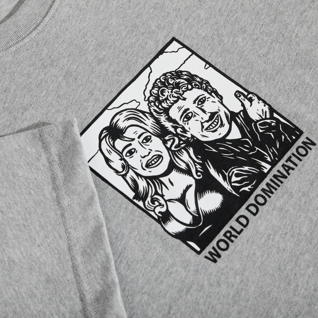 Tee | World Domination - Heather Grey