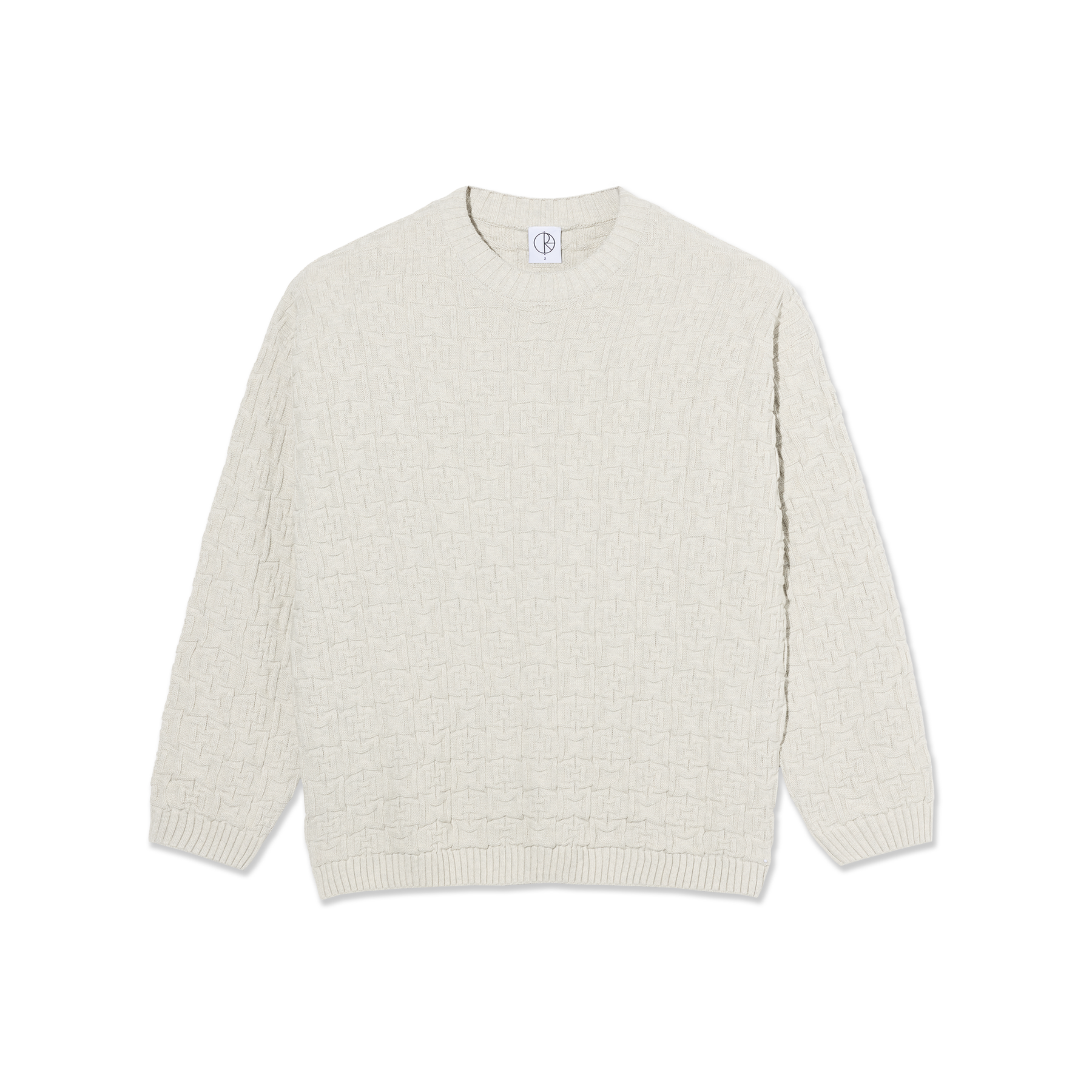 Alex Sweater - Ivory Grey Melange – Polar Skate Co. Alex Sweater - Ivory Grey Melange – Polar Skate Co.