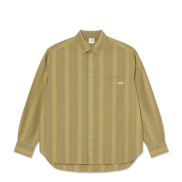 Ben LS Shirt - Green Stripe