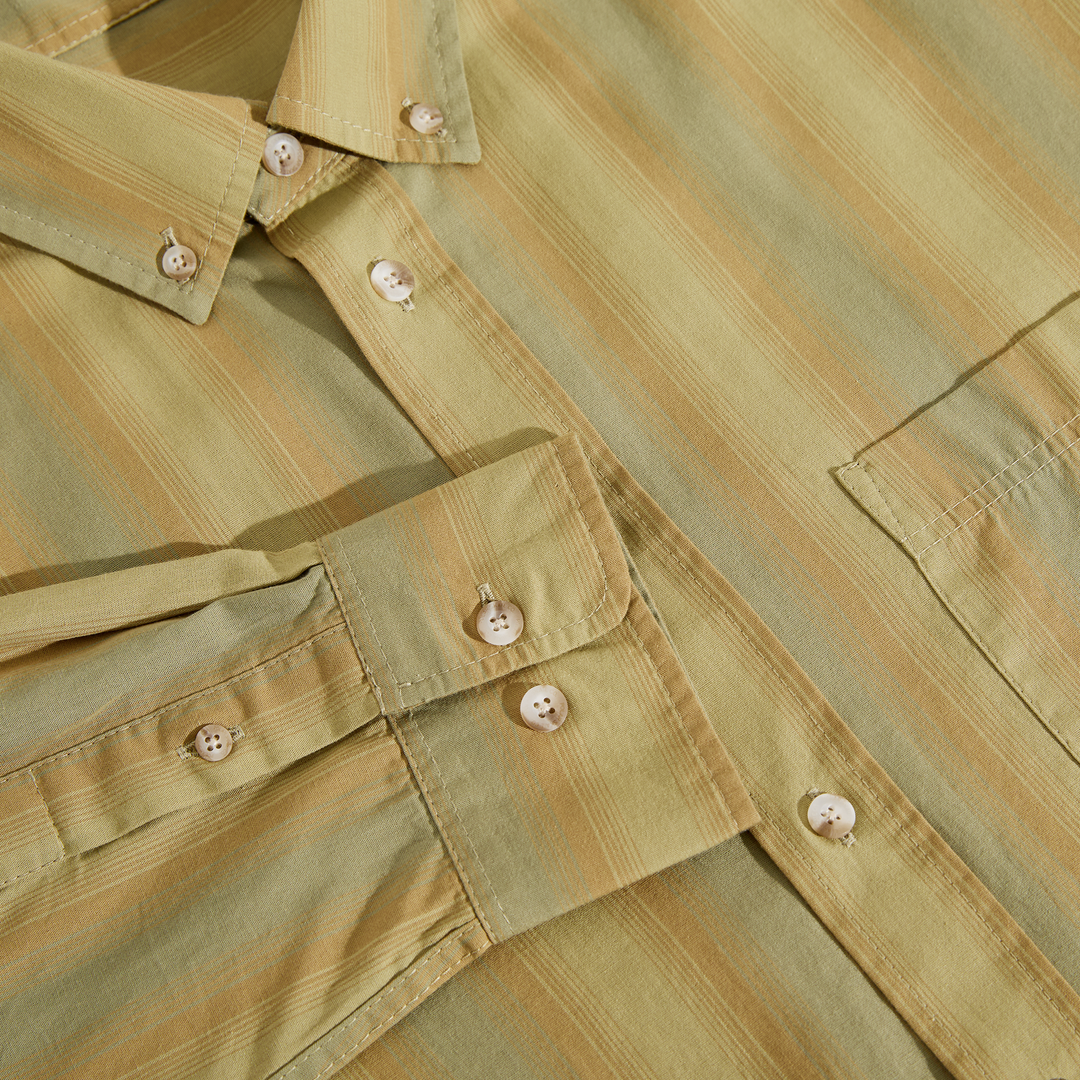 Ben LS Shirt - Green Stripe