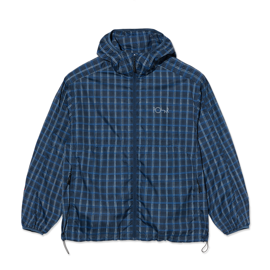 Chase Light Shell Jacket - Blue Check – Polar Skate Co. Chase Light Shell Jacket - Blue Check – Polar Skate Co.