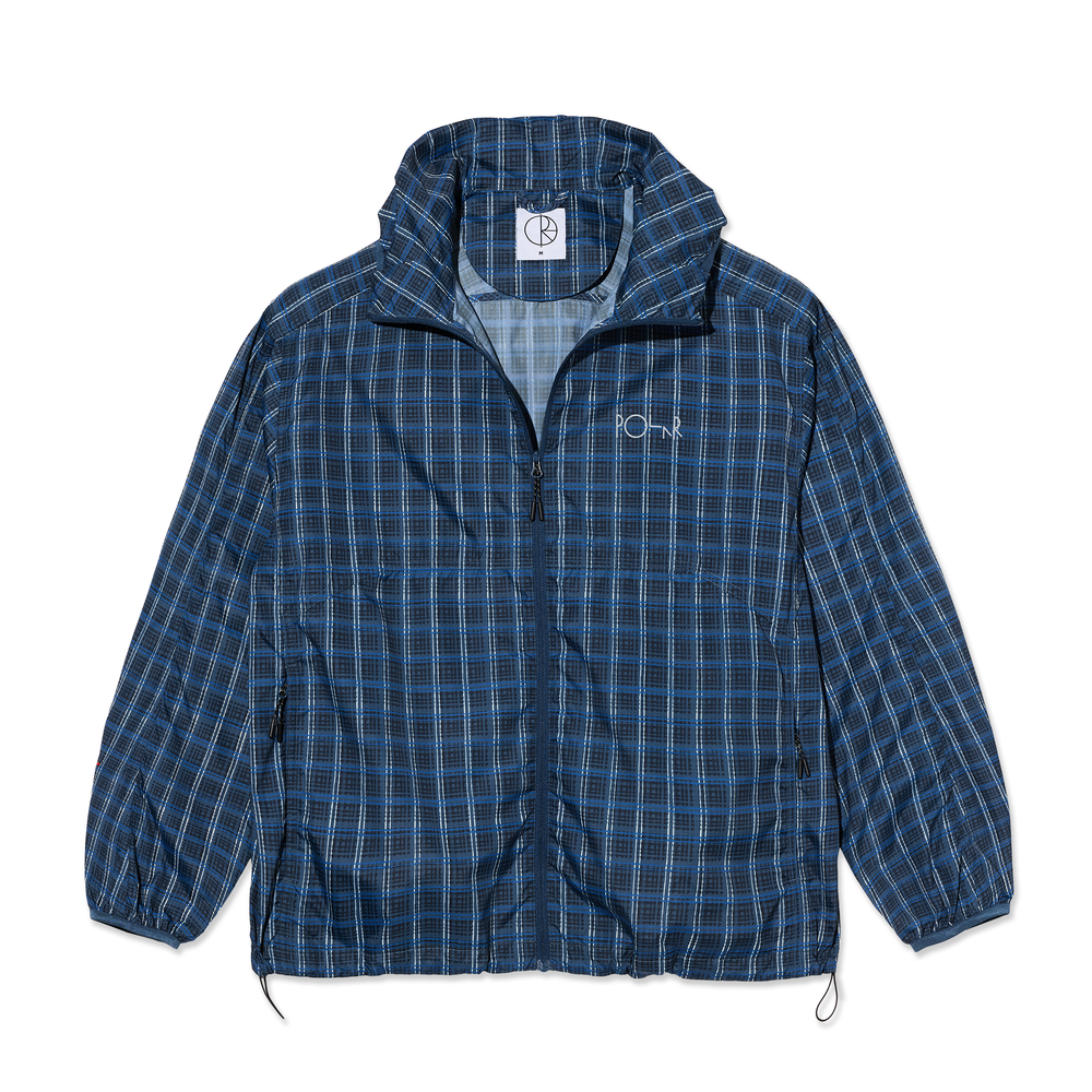 Chase Light Shell Jacket - Blue Check – Polar Skate Co. Chase Light Shell Jacket - Blue Check – Polar Skate Co.