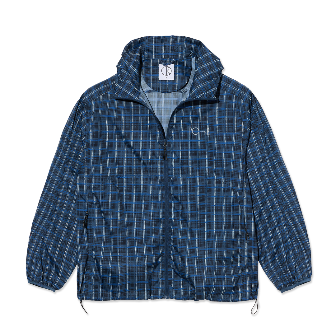 Check Shell Jacket Chase Light Shell Jacket - Blue Check – Polar Skate Co.