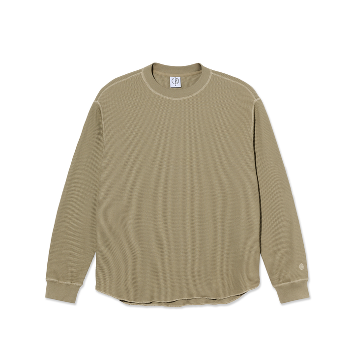 Dylan LS Tee - Khaki Green/Taupe