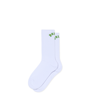 Large Rib Socks | College - White