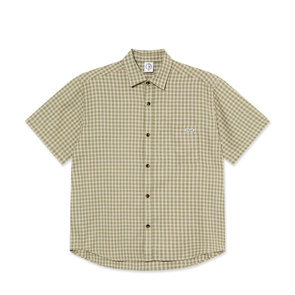 Mitchell Shirt - Beige/Green – Polar Skate Co.