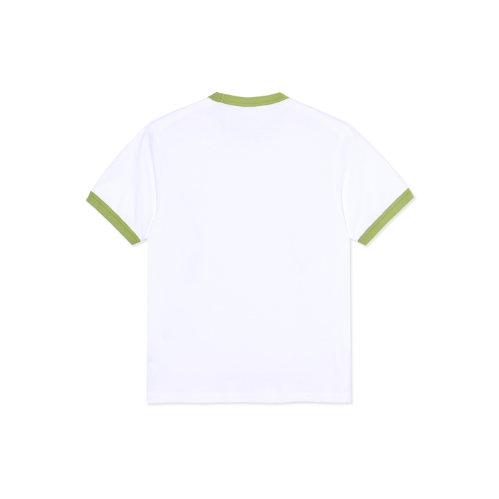 Ringer Tee - White/Peridot