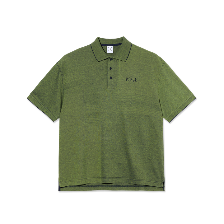 Surf Polo Shirt | Pique - Green/Blue