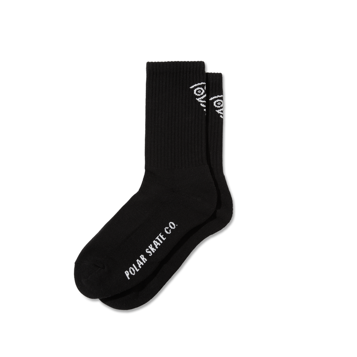 Rib Socks | Polar Face - Black