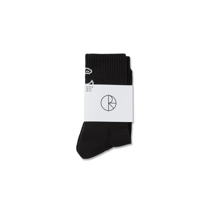 Rib Socks | Polar Face - Black