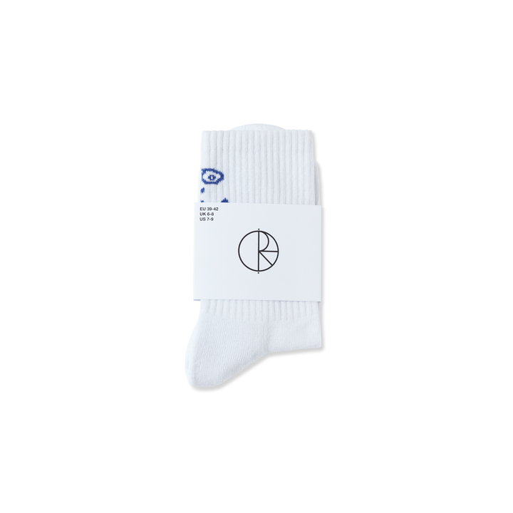 Rib Socks | Polar Face - White