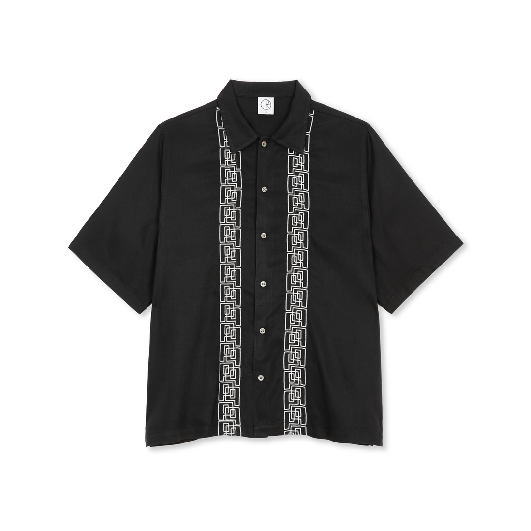 Bowling Shirt | Double P - Black / White