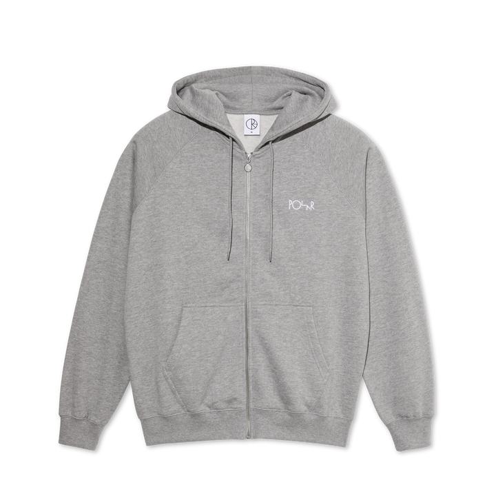 Default Zip Hoodie - Heather Grey