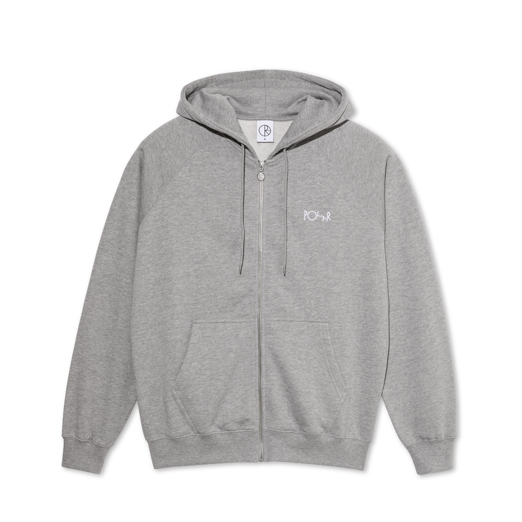 Default Zip Hoodie - Heather Grey – Polar Skate Co. Default Zip Hoodie - Heather Grey – Polar Skate Co.