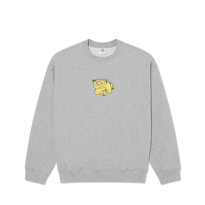 Dave Crewneck | Shy Bow - Heather Grey