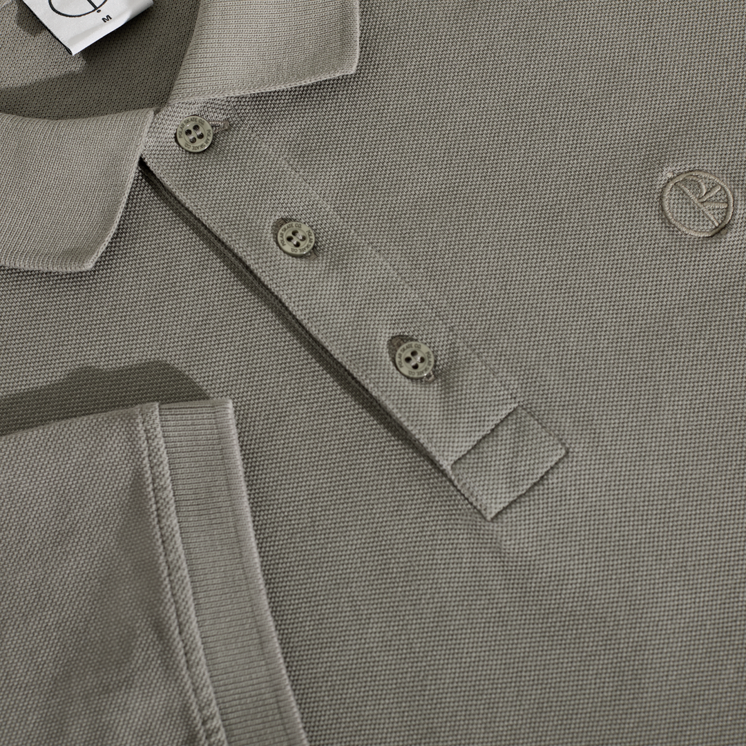 Surf Polo Shirt - Washed Grey
