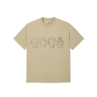 Contrast Tee | 8 Heads - Sand/Brown
