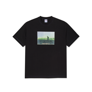 Contrast Tee | Beach Walk - Black/Purple