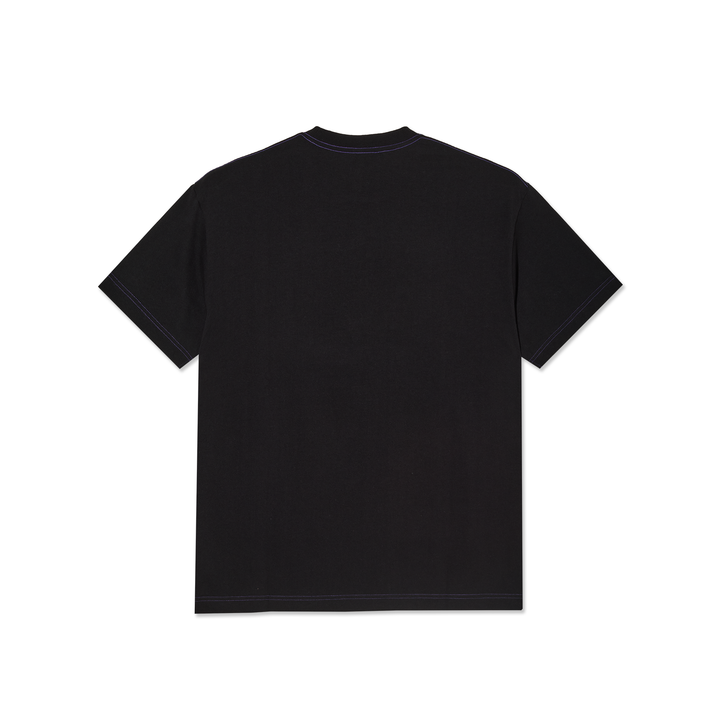 Contrast Tee | Beach Walk - Black/Purple