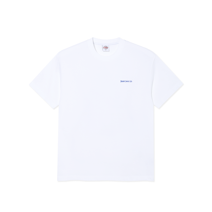 Contrast Tee | Doodle - White/Ultramarine