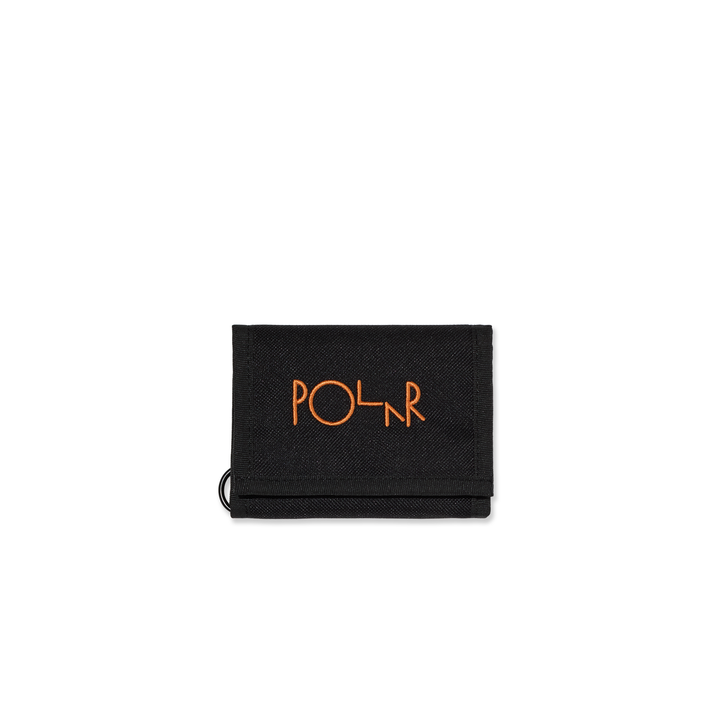 Key Wallet | Script Logo - Black/Orange