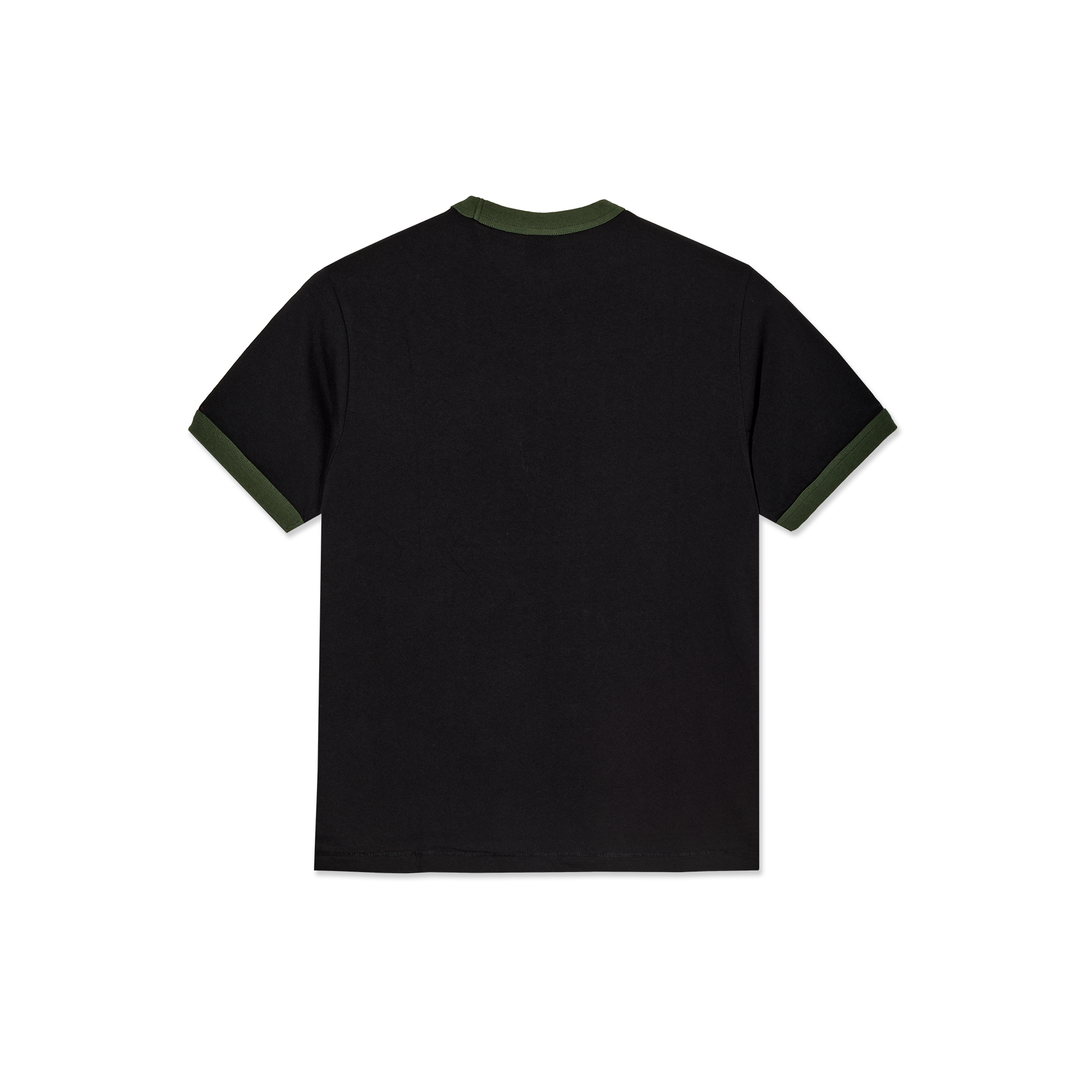 Ringer Tee - Black/Uniform Green