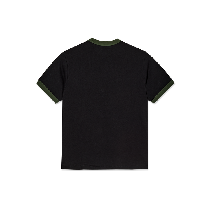 Ringer Tee - Black/Uniform Green