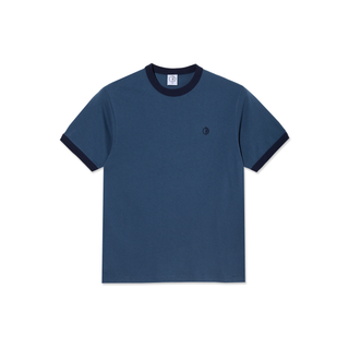 Ringer Tee - Grey Blue/Dark Blue