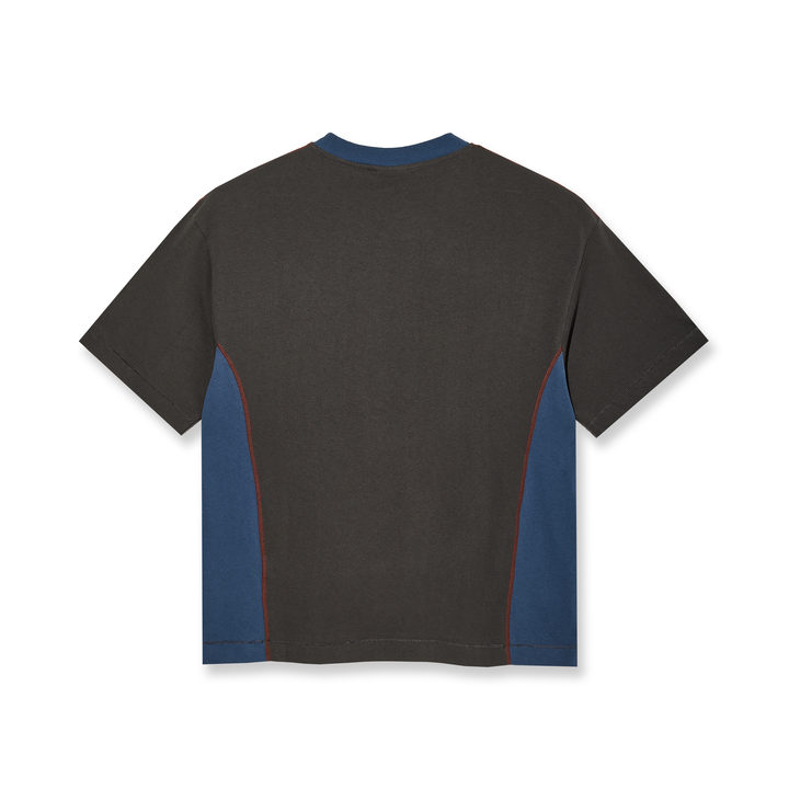 Surf Panel Tee - Dirty Black/Grey Blue