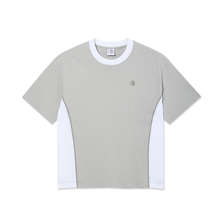 Surf Panel Tee - Silver/White