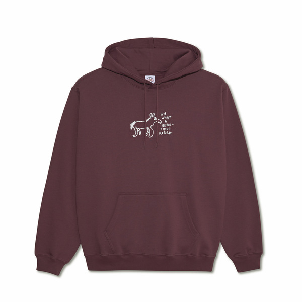 Dave Hoodie | Beautiful Horses - Plum – Polar Skate Co.