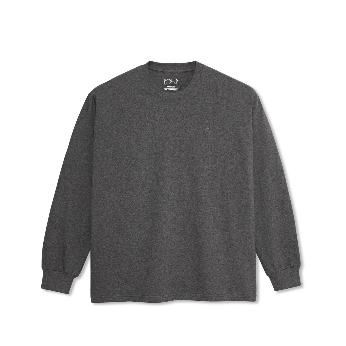 LS Tee | Team - Dark Grey Melange – Polar Skate Co.