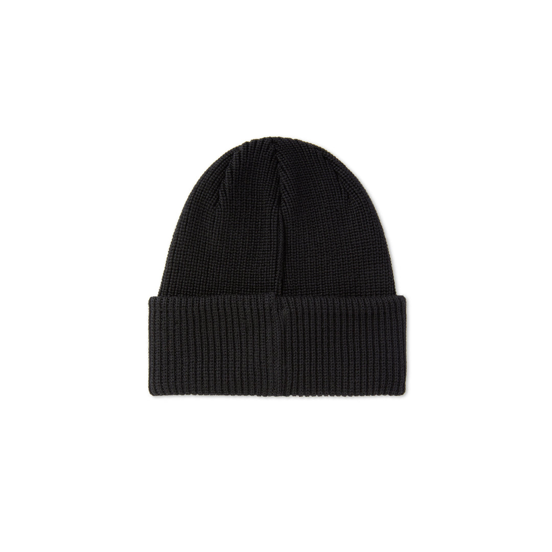 Double Fold Merino Beanie - Black