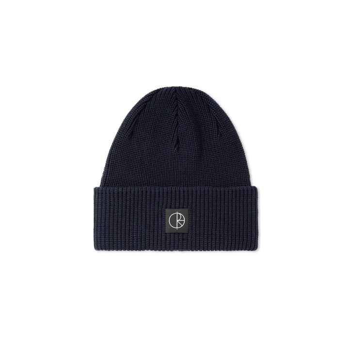 Double Fold Merino Beanie - Navy