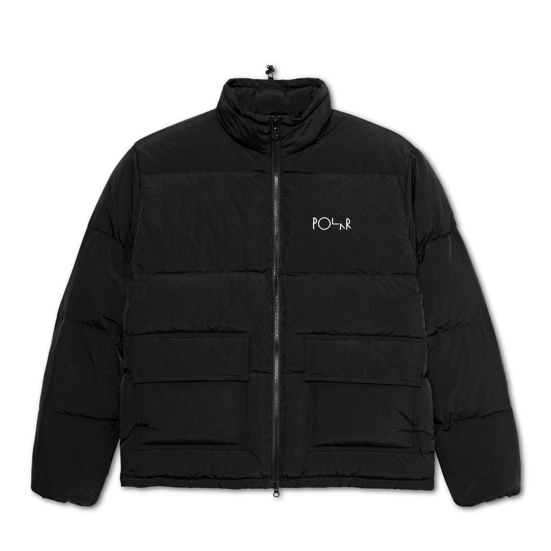 Pocket Puffer Jacket Black Polar Skate Co