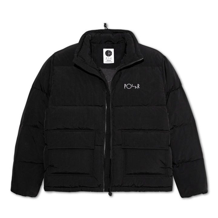 Pocket Puffer Jacket - Black