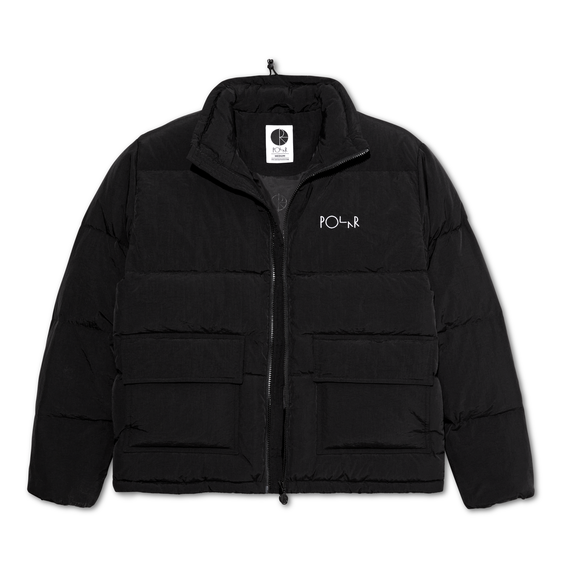 美品 POLAR SKATE ダウンジャケット ブラック 黒 【公式通販】 美品 POLAR SKATE ダウンジャケット ブラック 黒 【公式通販】